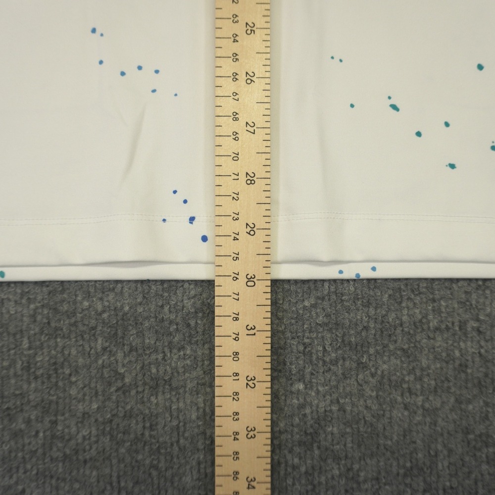 NEW Redvanly Hanson Polo Mens XL White Paint Splatter Performance Golf Shirt - Picture 6 of 9